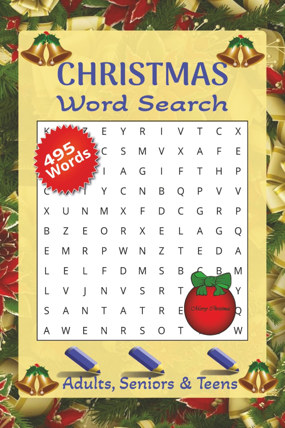 Christmas Word Search Puzzle: Word Searches Easy to Read Puzzles Print about Christmas, Winter holidays, Secret Santa Stocking Stuffer & Stress Relief | 6x9 inches 50+ Puzzles
