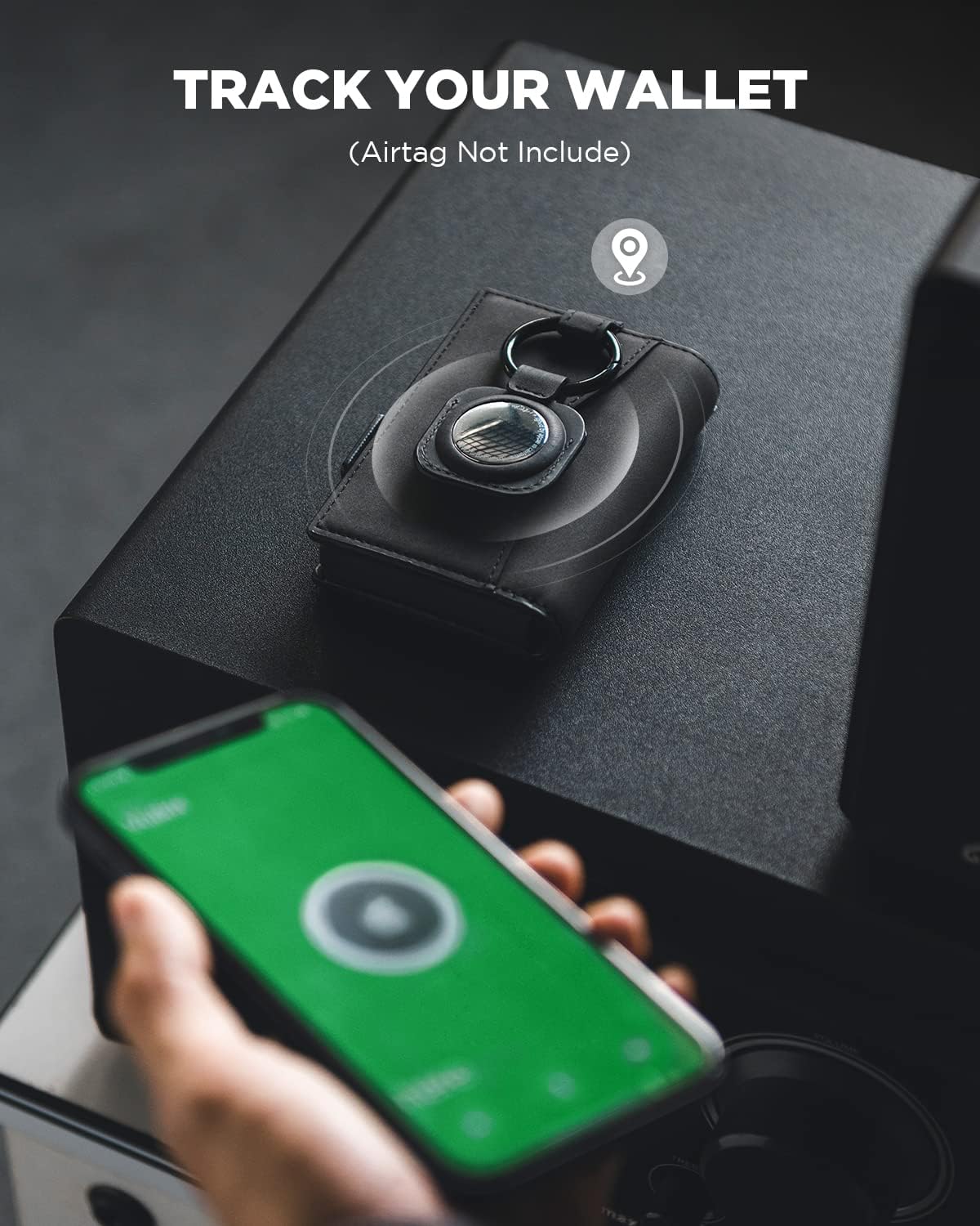 VULKIT Mens Wallet with Key Ring & Airtag Holder Leather Pop Up Card Holder RFID Blocking Keychain Wallet Cash Compartment - Image 5