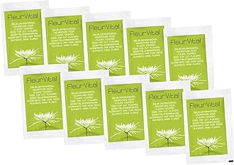 Pack of 10 Fleur Vital Flower Food Sachets for Fresh Cut Flowers