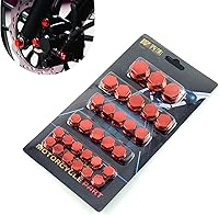 Vista 1 de ZKFAR 30 tapas de rosca para modificación de motocicleta, 4 tamaños, impermeables, duraderas, de metal, accesorios de decoración de tuercas