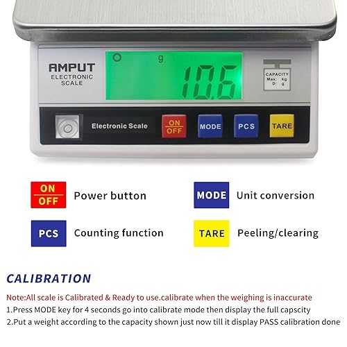 Miniatura 3 de Báscula de conteo industrial Pesaje de laboratorio de alta precisión Balanza electrónica precisa Báscula científica de laboratorio Multiunidades