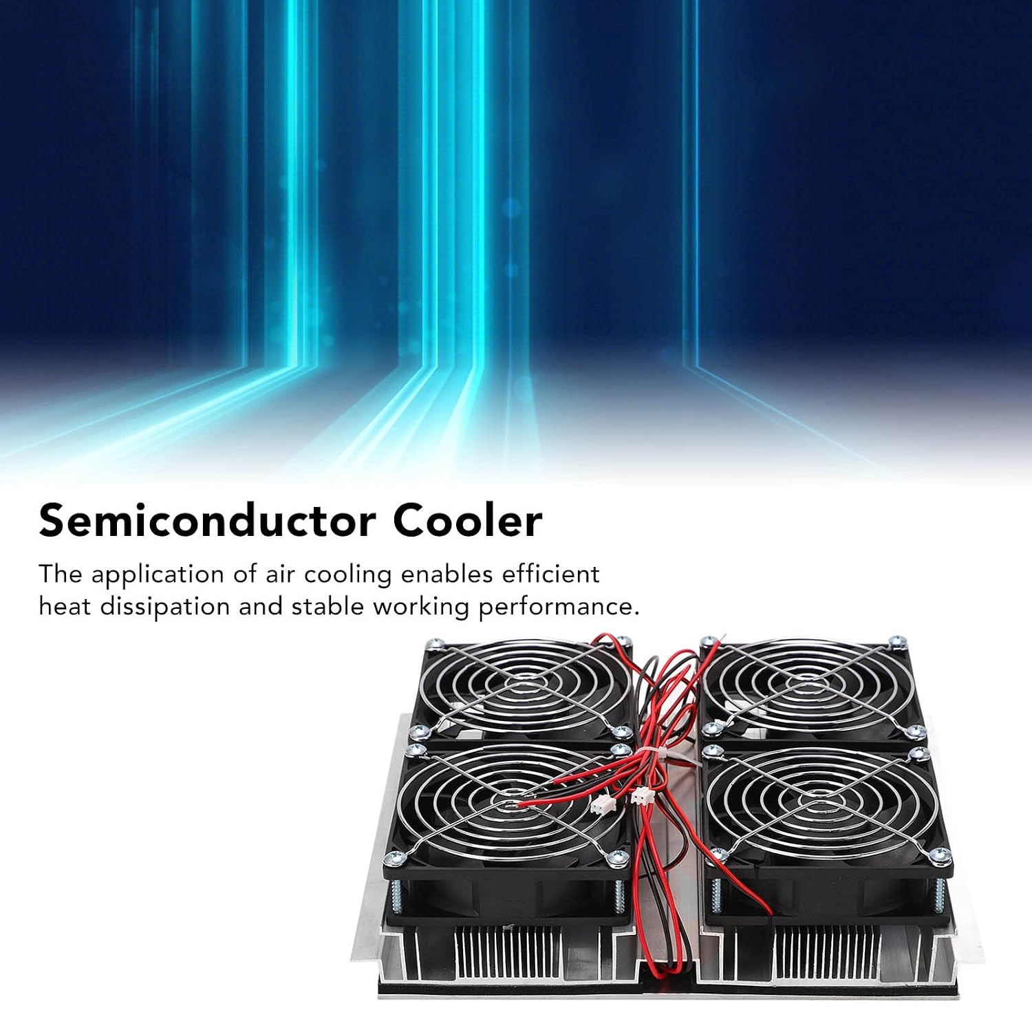 Refrigeration Cooler Semiconductor Cooling System Set Kit, Industrial Equipment Cooling System, 220W High Power Semiconductor Refrigeration System with ABS and Aluminium Alloy,