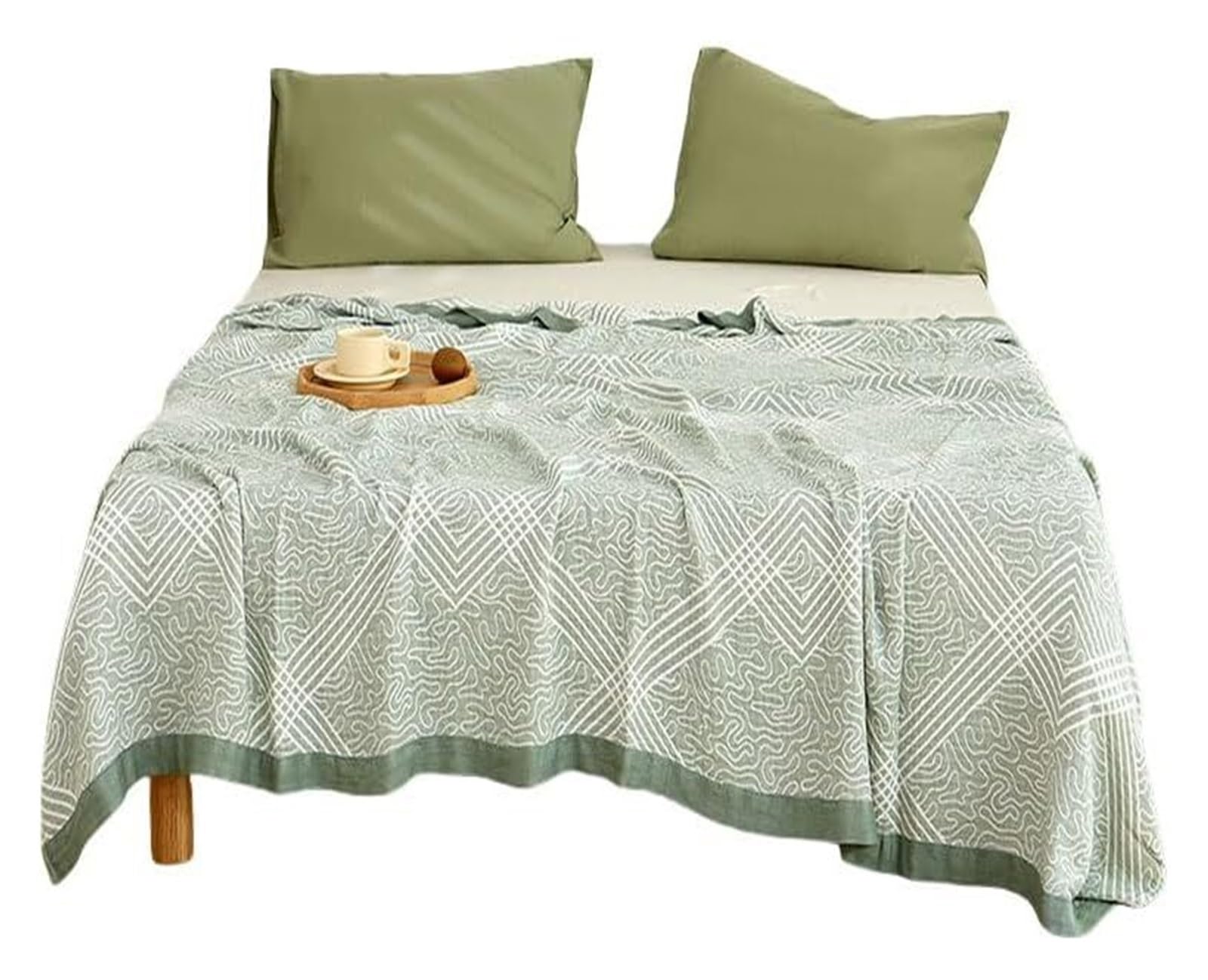 EBzvblxm Cooling Blanket for Summer, Bamboo Cooling Blanket All Season Bed Sofa Travel Multicolor 2 Sizes(Turquoise Green,200x230 cm)