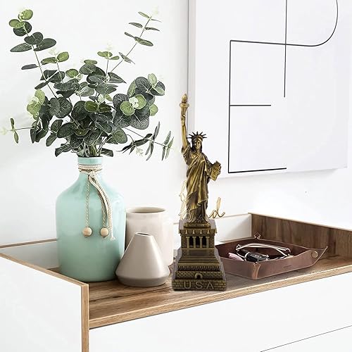 Miniatura 8 de FUNHOKO Estatua de la Libertad América 6 pulgadas modelo de metal recuerdo decoración del hogar tinte cobre para amigos, suministros de fiesta de la