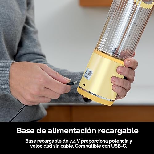 Miniatura 7 de Ninja Blast Batidora portátil, inalámbrica, recipiente de 18 onzas, licuadora personal para batidos y licuados, sin BPA, tapa a prueba de fugas y