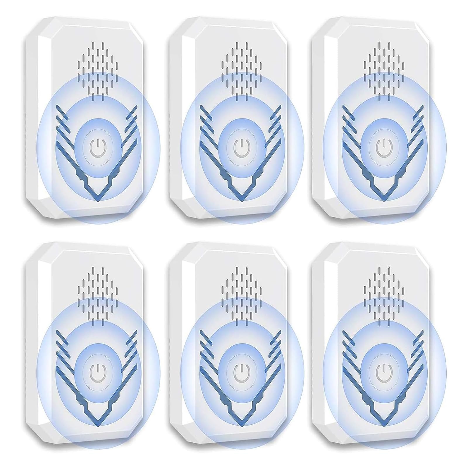 Repulsif Ultrason 6 pièces Anti Souris Rats Ultrason Anti Moustique sûr et econome en Energie pour Rat cafards moustiques nuisibles