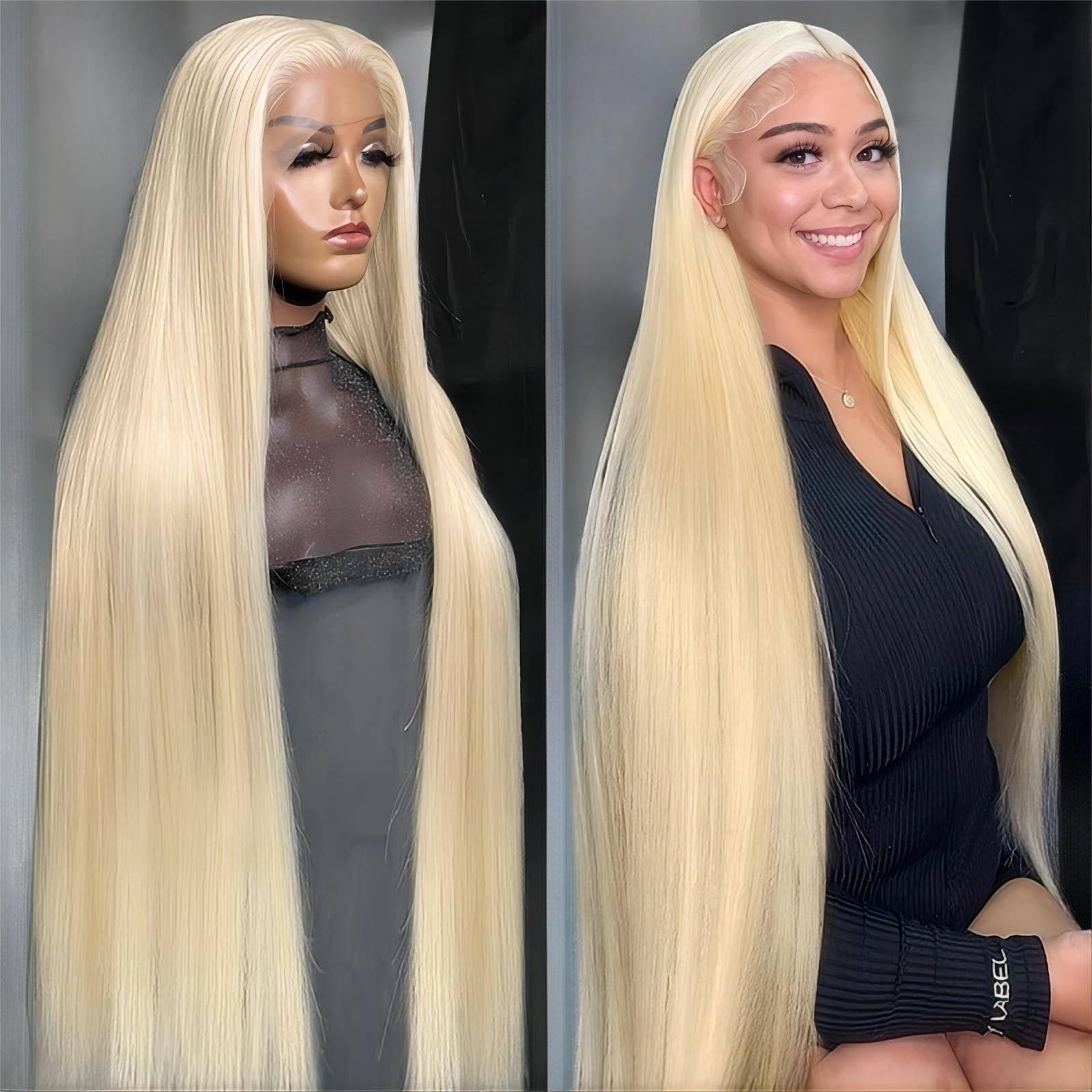 DUGPOB 30 Inch 613 13x6 Lace Front Wig Human Hair Blonde Wigs Straight Hair 613 HD Lace Wig 13x6 Human Hair Wigs Brazilian Straight Blonde Lace Front