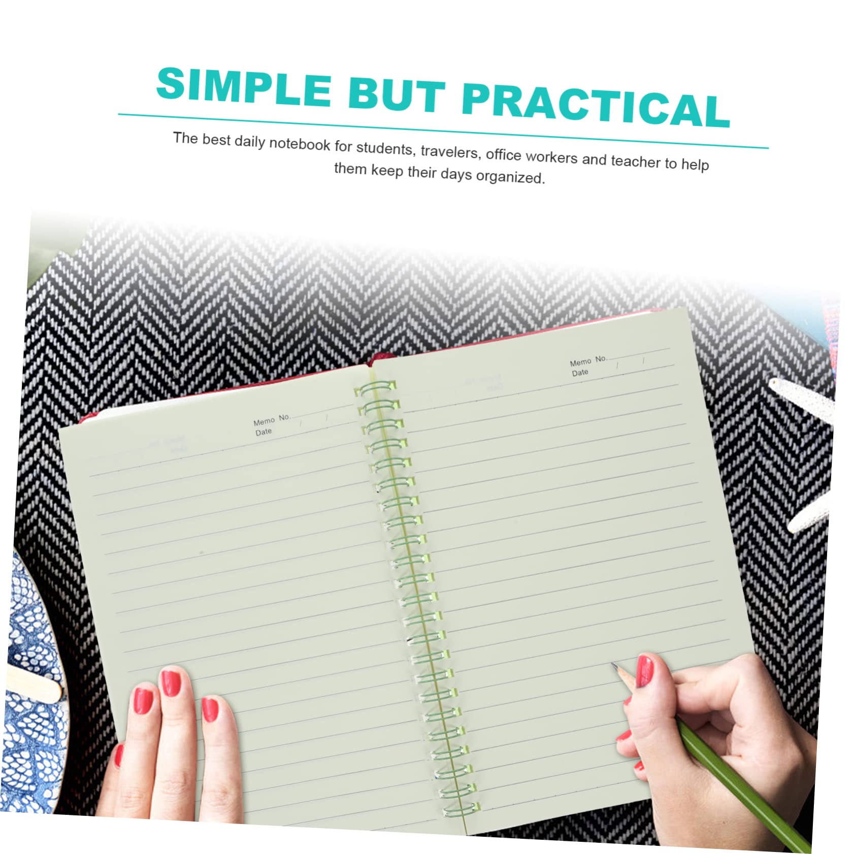 SEWACC 4piezas Libro de Bobinas Retro Cuaderno Espiral de Libreta Bonita para Útiles Escolares Universitarios y Cuadernos para Tomar Notas el Trabajo