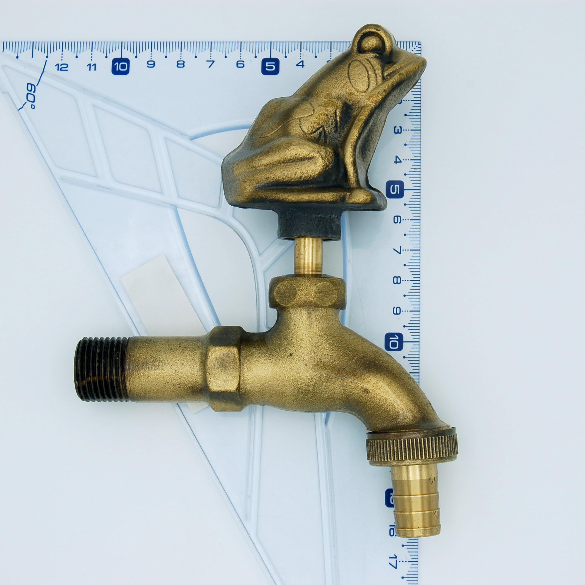 MONTSERRAT Rubinetto Giardino 1/2" Decorativo Rana con Raccordo Tubo