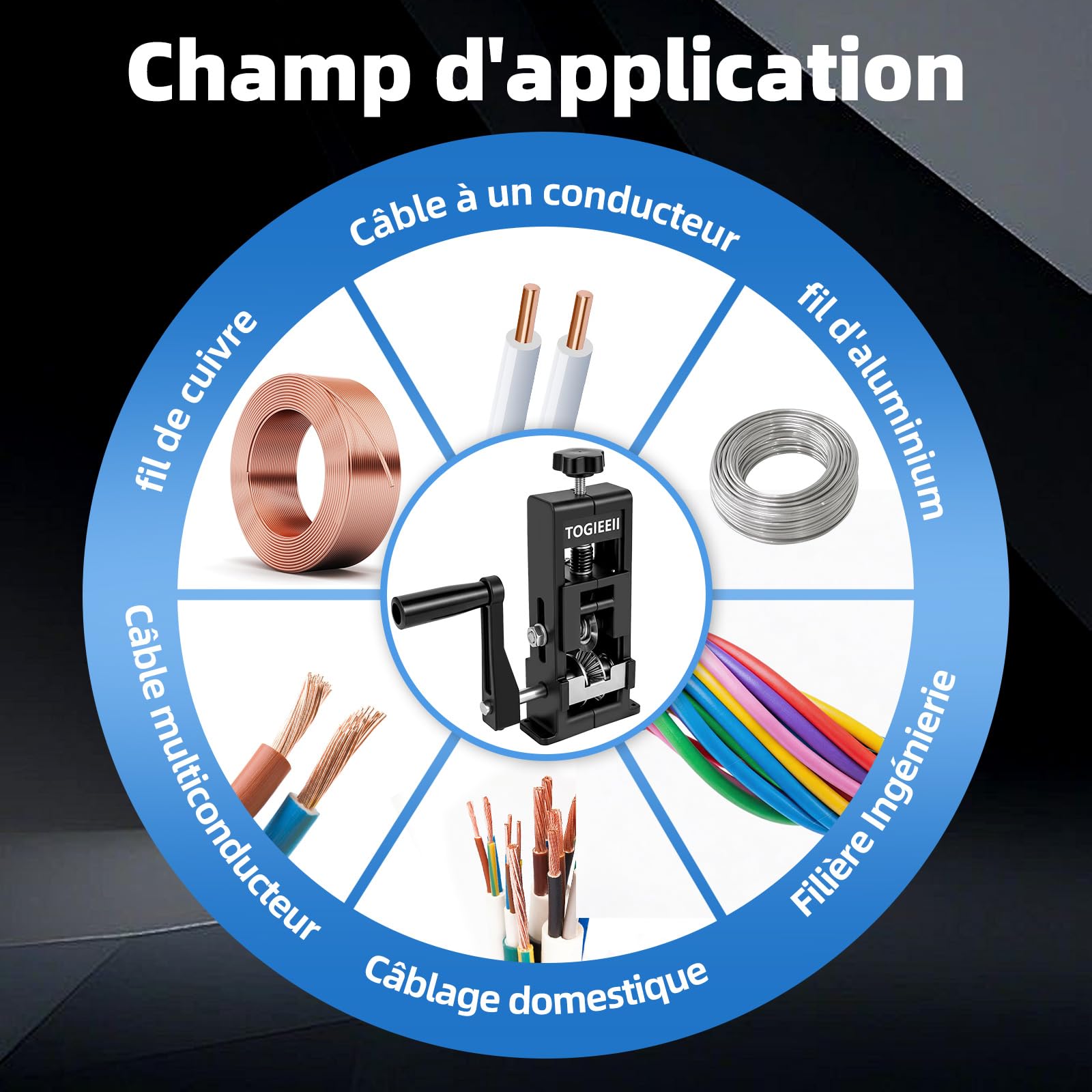 Denudeur Cable Electrique 1–25mm Portable Machine a Cuivre