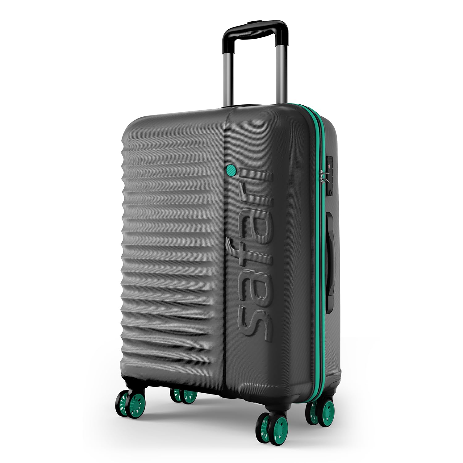 Insignia 8 Wheels 81cm Large Size Check-in Trolley Bag, TSA Lock, Hard Case Polycarbonate, XL Size International Travel Luggage, Suitcase for Travel, Trolley Bags for Travel, Gun Metal