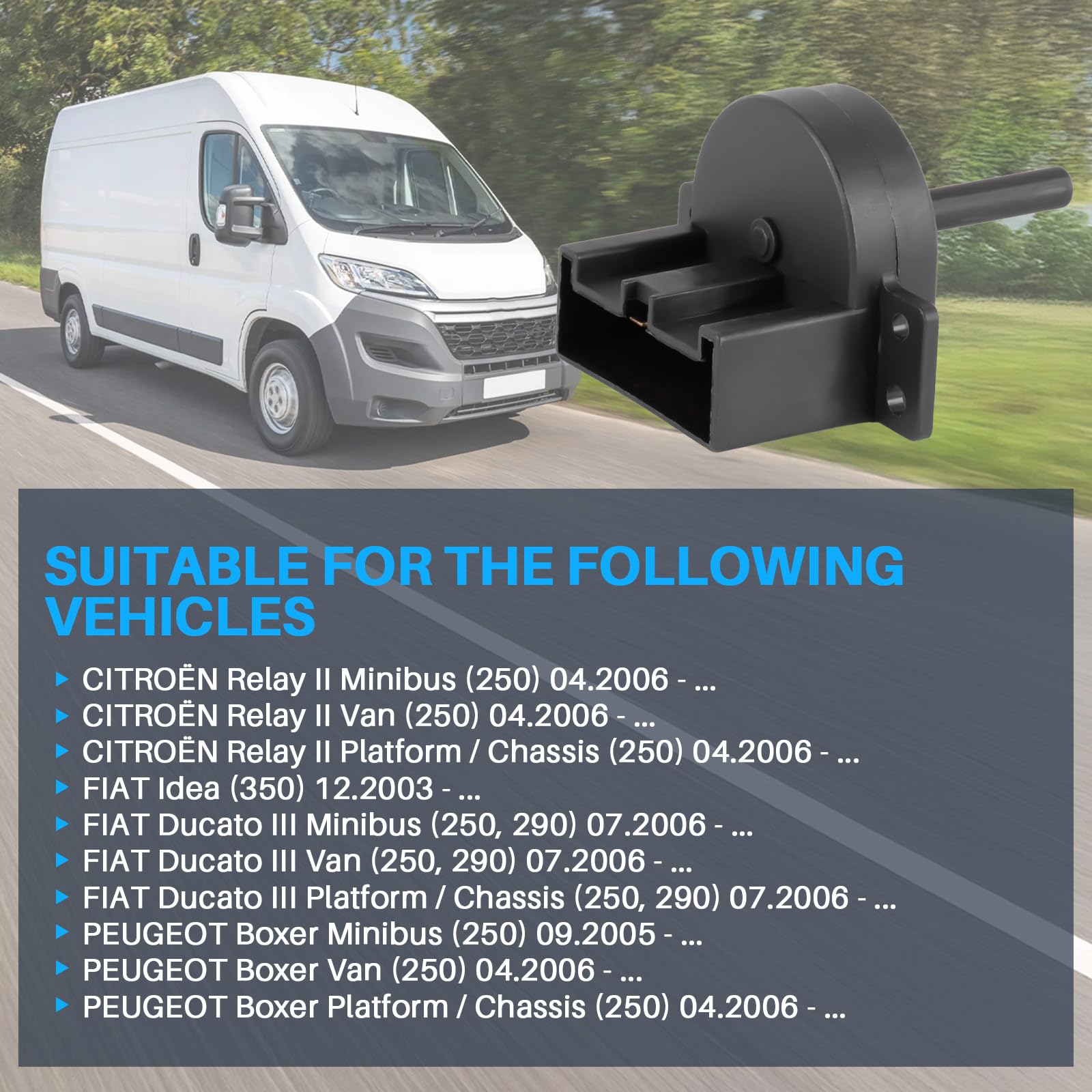 Dixhills Gebläseschaltwiderstand Für Heizung - Passend Für Ducato, Boxer & Relay Modelle