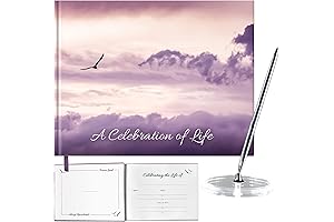 Elegant Purple Guest Book for Cherished Memories