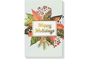 Happy Holidays Greeting Cards Box Set with Envelopes (48 Pack)