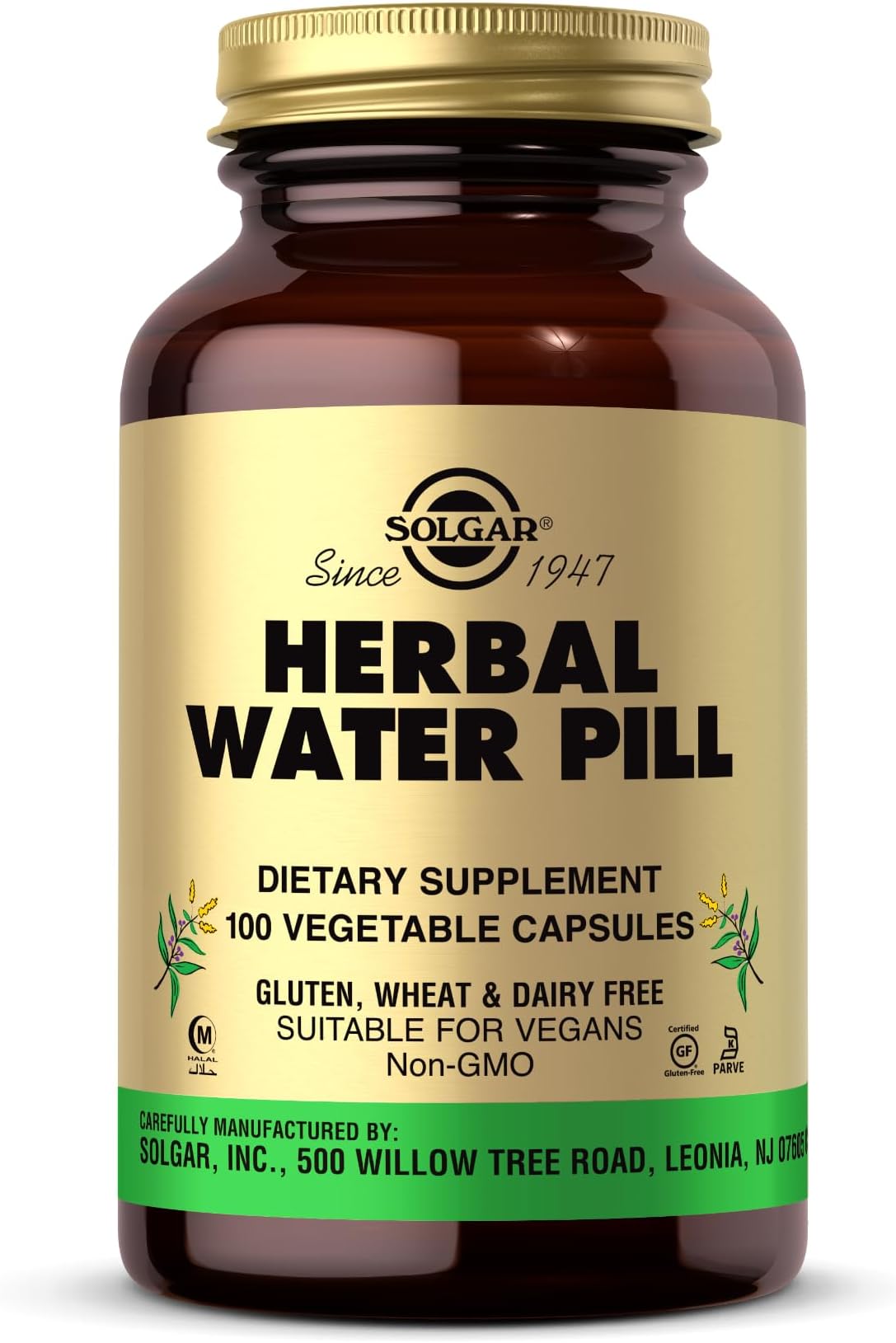 Herbal Water Pill Solgar 100 VCaps