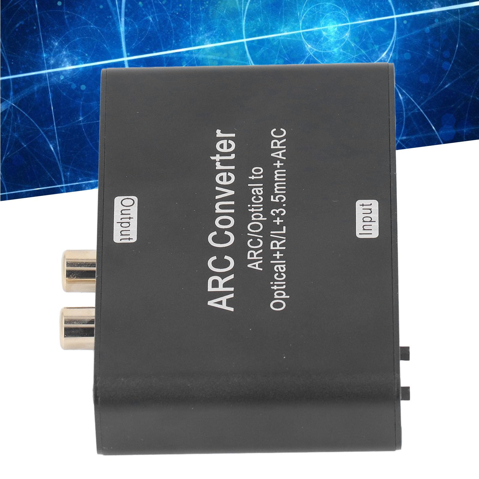 Convertisseur Audio Numérique vers Analogique 192 KHz avec Optique, Son Stéréo DAC Haute fidélité pour Amplificateur Haut-parleur TV, Transmission 5.1 Canaux Fibre Optique