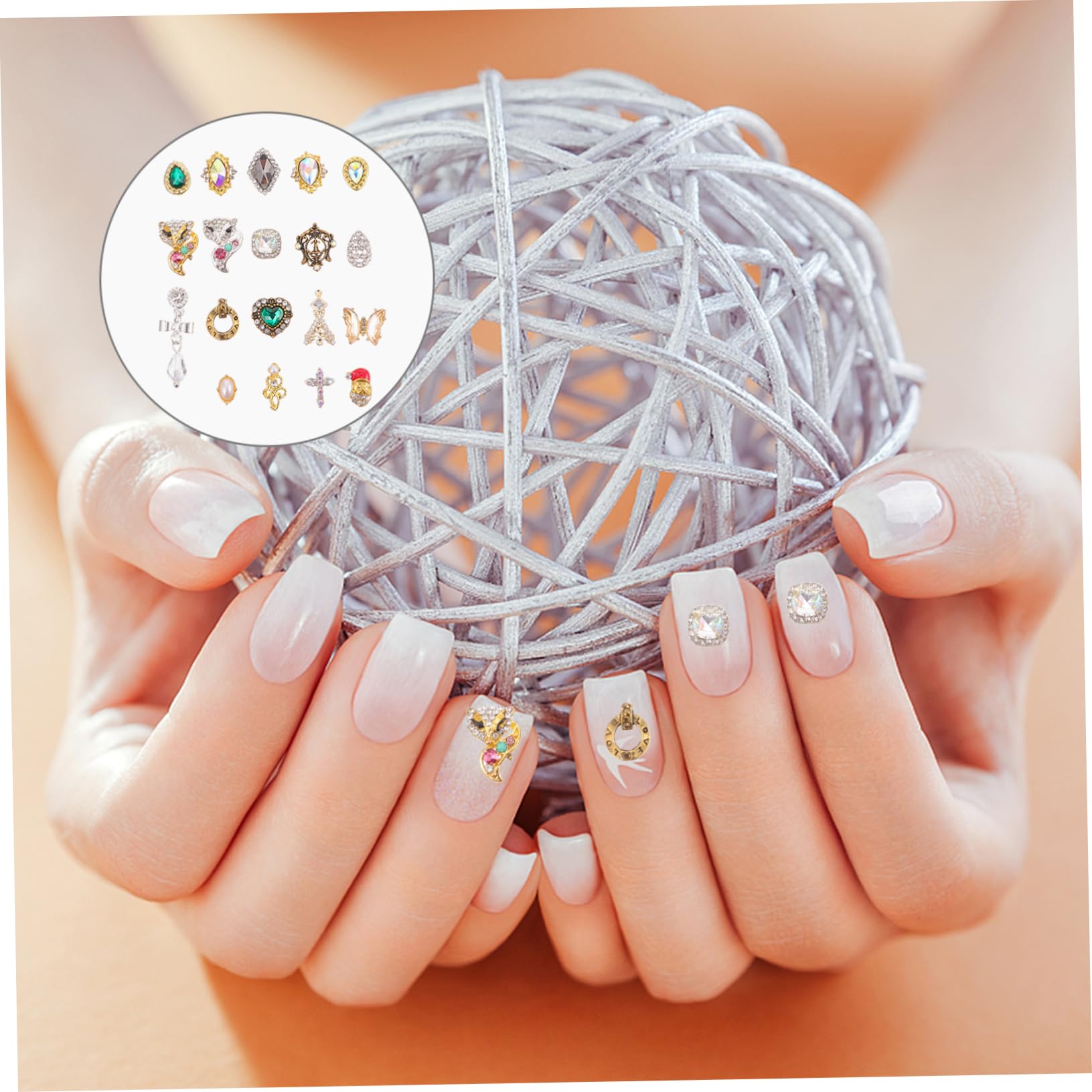 Healeved 150pièces Pour Décorations Pour Art Manucure Et Charms Nail Art Accessoires Pour Et