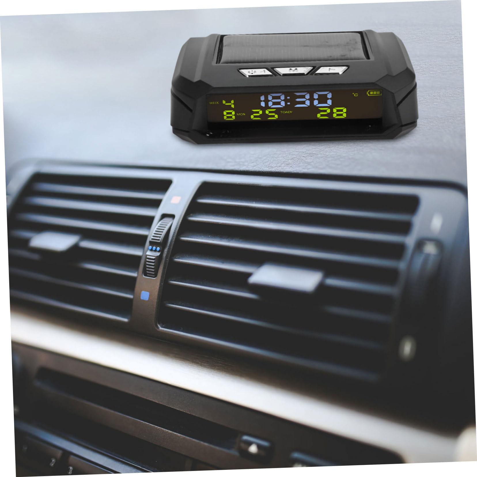 Reloj Digital para Coche con Temperatura y Fecha en Salpicadero