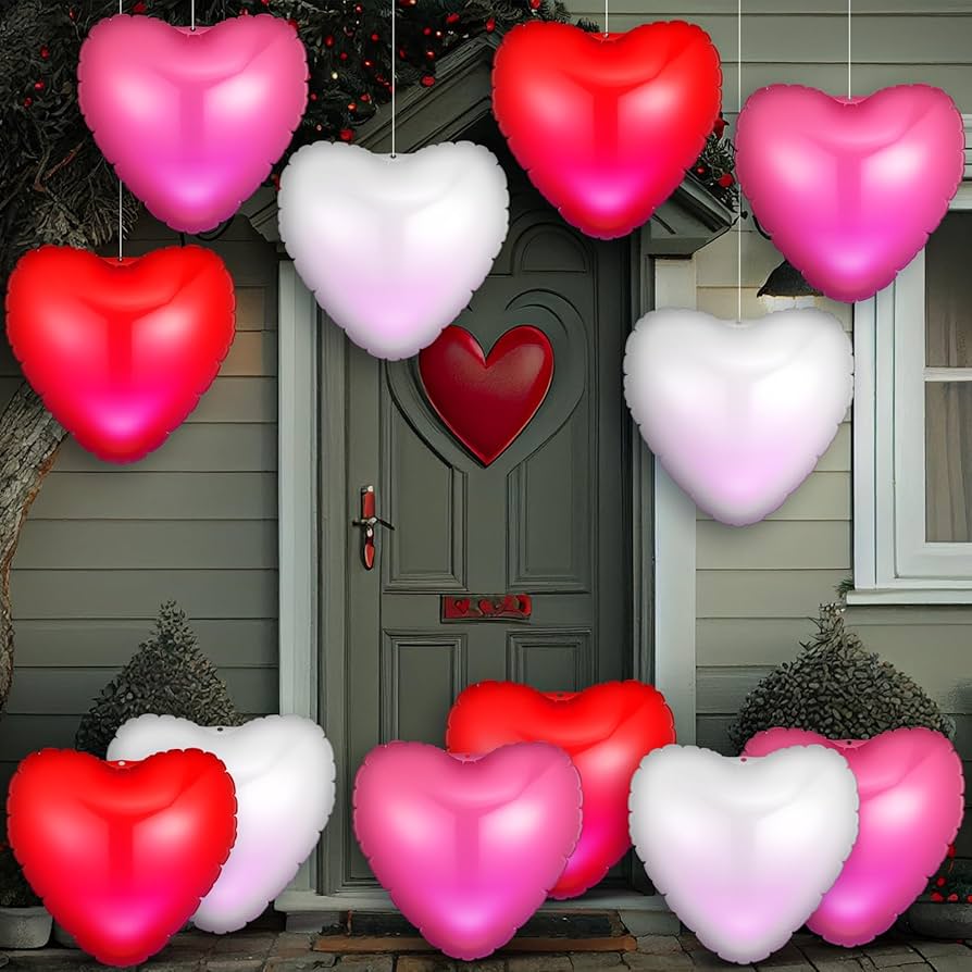 トップス shop faerie heart balloons set up Inflatable Heart Mirror Ball/Valentines Day Decor (Ubackdrop