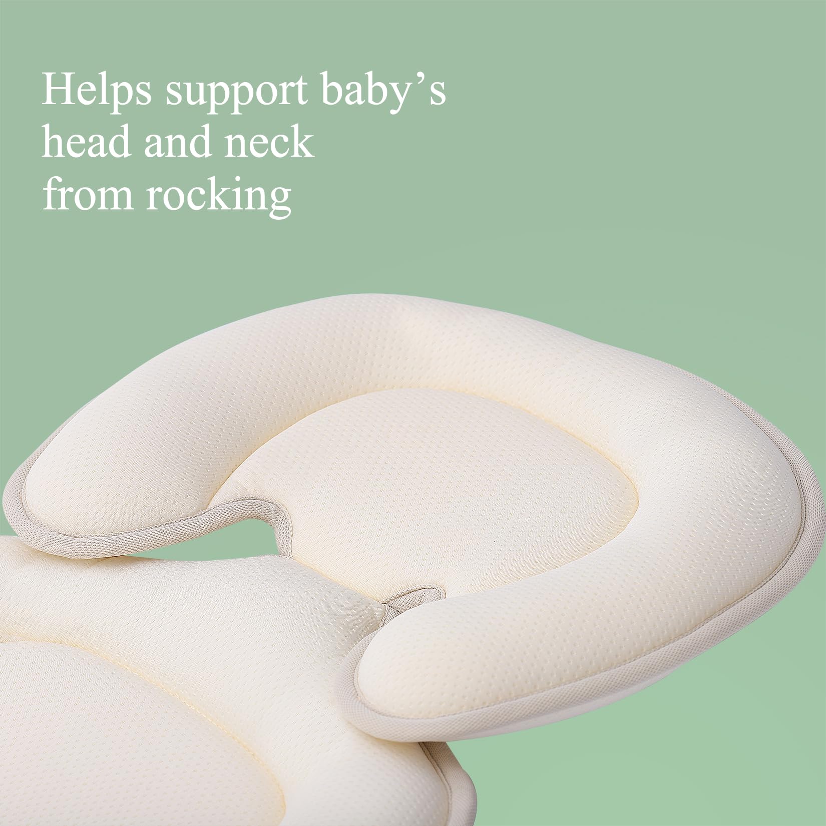 Innokids Relleno para Asiento de Coche Infantil, Almohada de Apoyo para la Cabeza y el Cuerpo para recién Nacidos, Apto para sillas de Coche y cochecitos (Blanco Crema)