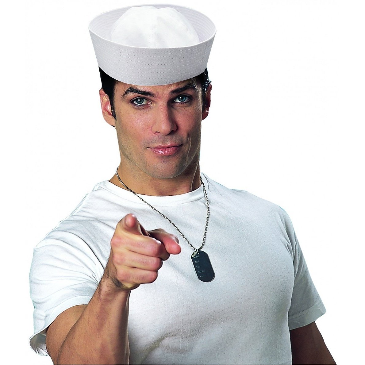 MyPartyShirt White Adult Sailor Gob Hat