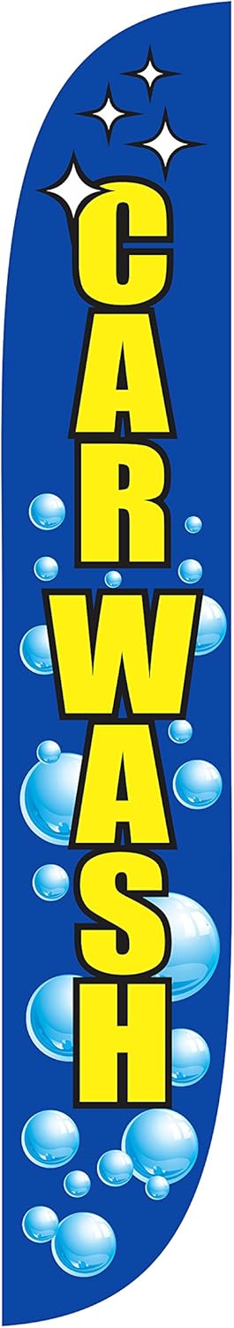 Featured Product LookOurWay Feather Flag, 12 ft Advertising Flag for Business Promotion, Car Wash (Bubbles) (10M1200046) Exclusive Discount 60% Price LookOurWay Feather Flag, 12 ft Advertising Flag for Business Promotion, Car Wash (Bubbles) (10M1200046)