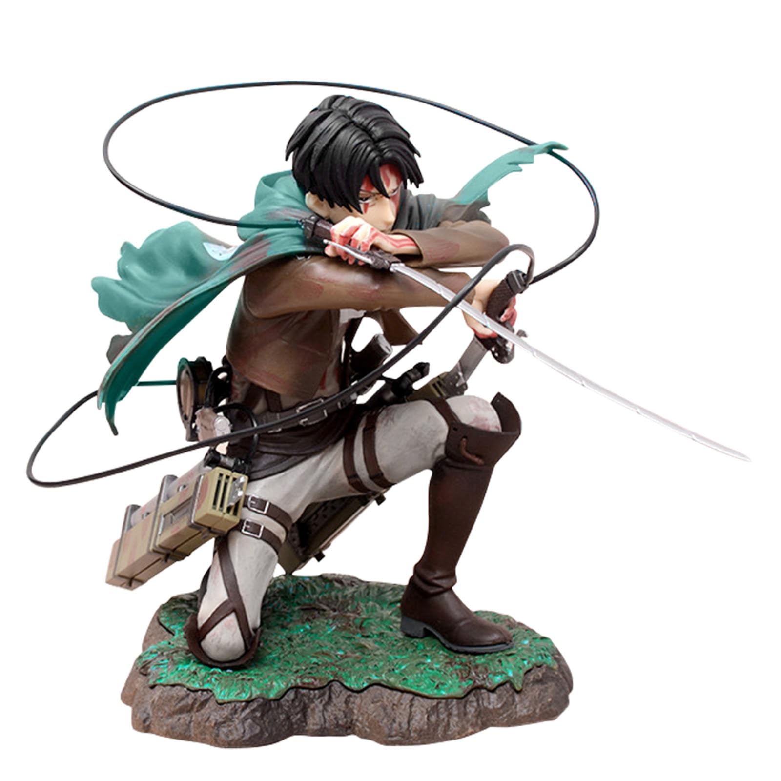 Estatua De Levi Ackerman, Adornos Levi Ackerman, Estatua De Decoración De Oficina De Personaje De Anime, Modelo Scout de PVC, Decoración De Oficina Para Los Fans