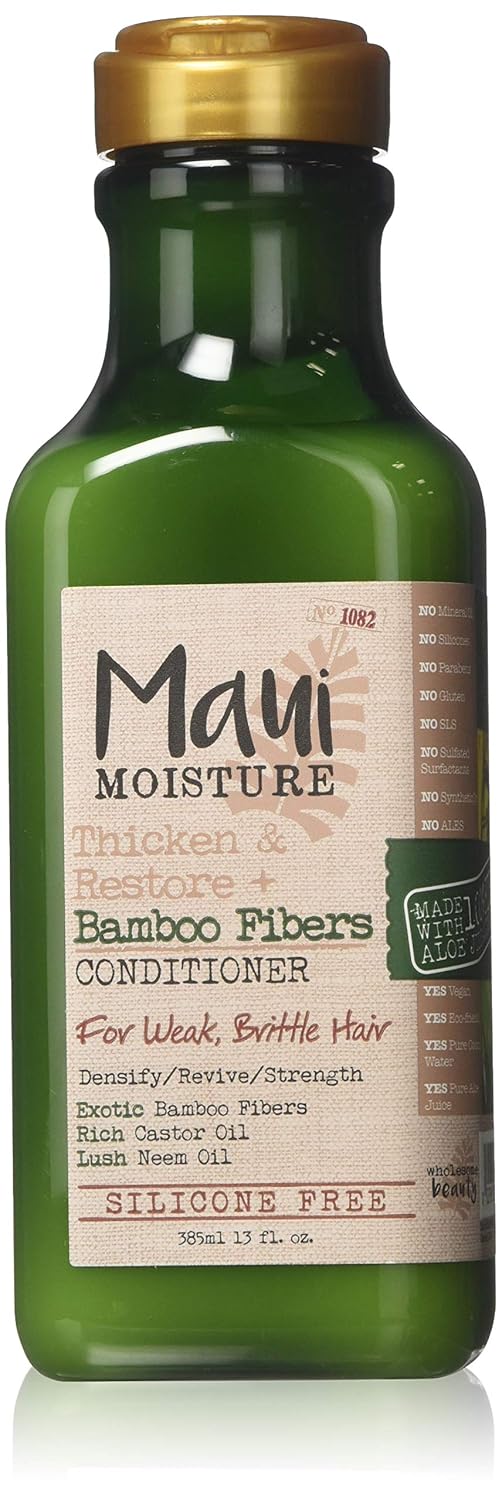 Maui Moisture Conditioner Bamboo Fibers 13 Ounce (Thicken