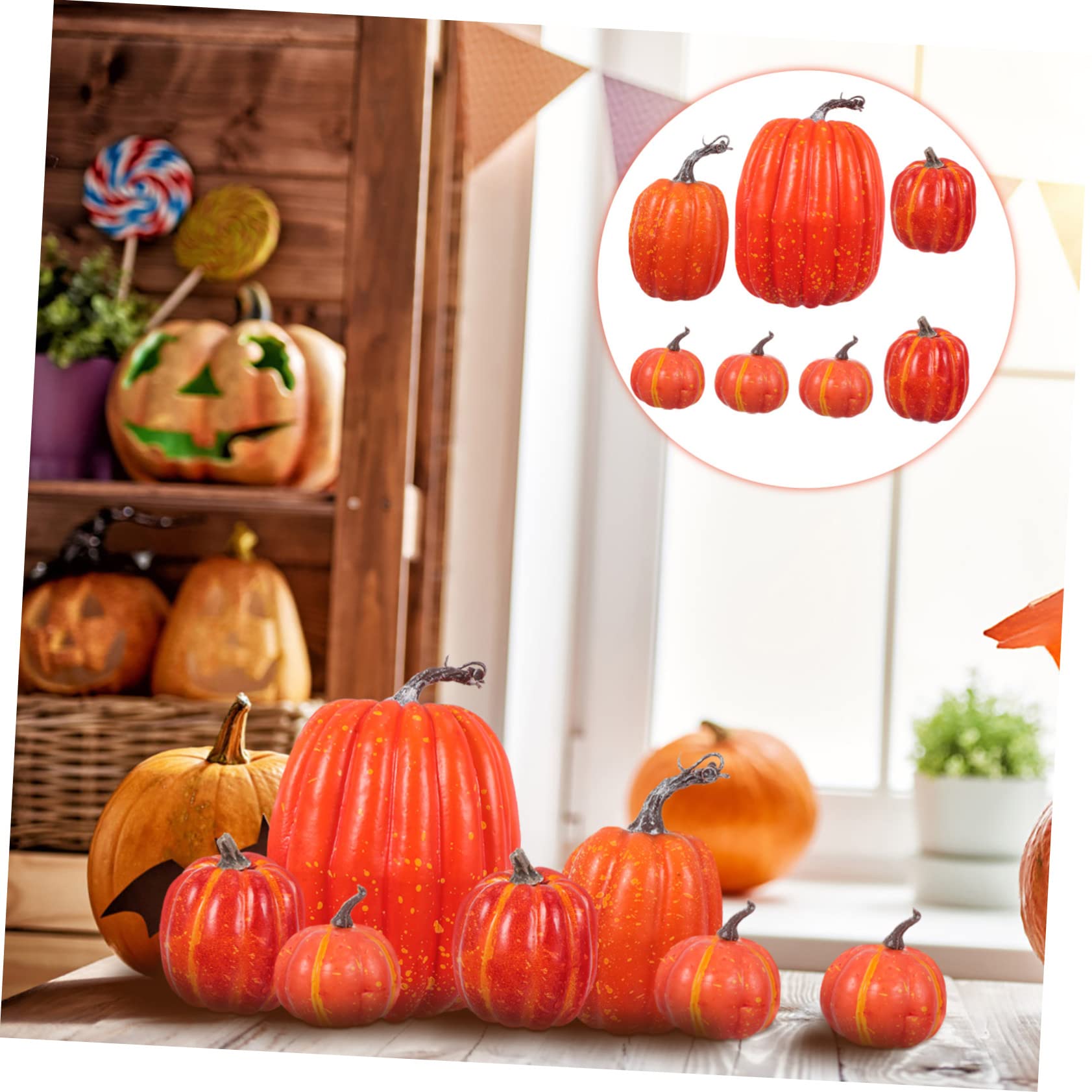 Alipis 14 Pz Ornamenti Modello Zucca Mini Zucche Di Simulazione Ornamento Modello Zucca Arredamento Autunnale All'aperto Decorazioni Autunnali Di Zucche Ghirlanda Fai Da Te Schiuma