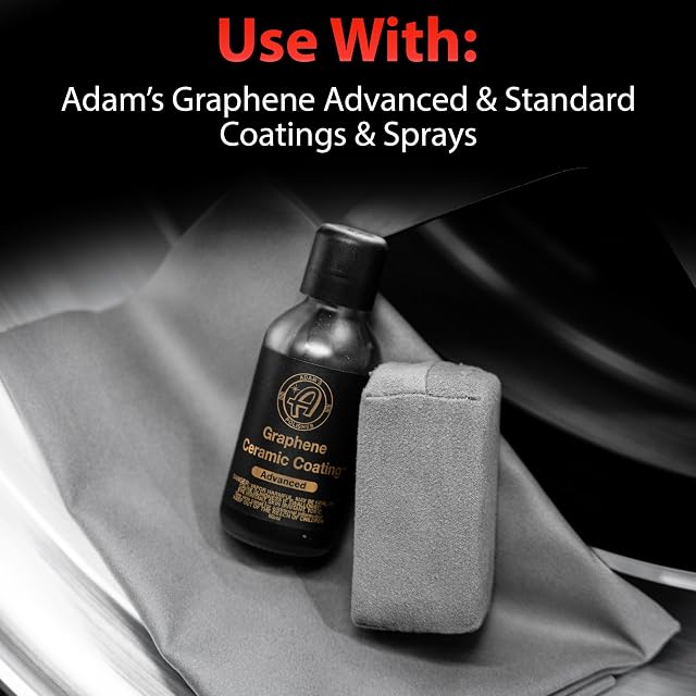Adam's Polishes Suede Applicator (2 Pack) - Car Detailing Sponge, Use with Ceramic Spray, Graphene Coatings on Car Paint, Metal, Plastic Trim, Rubber & Glass — photo 5