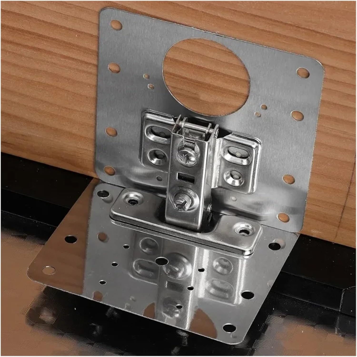 2/10 セットヒンジ修理プレートキッチンキャビネットドアヒンジ取付プレートネジ付きフラット固定ブラケット家具ハードウェアツール -  AliExpress キャビネットヒンジ修理プレートキット キッチンキャビネットドア取り付け用穴付きフラット固定ブレースブラケット 家庭用工具