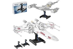 (2 Pack) Display for Lego X-Wing Fighter 75301 Building Kits, Bracket for...