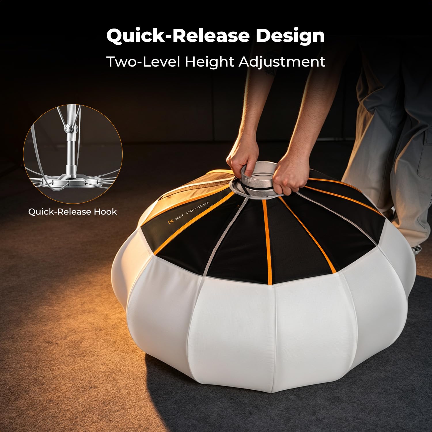 K&F CONCEPT Box de luz esférico de 65 cm