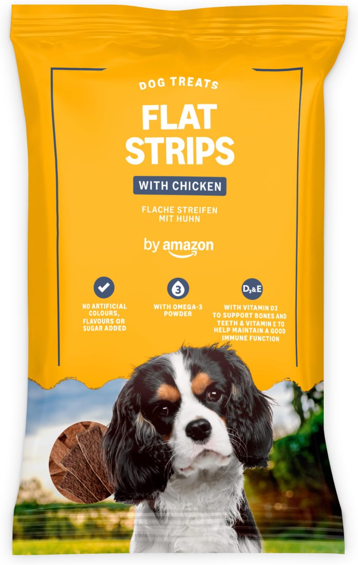 Dog Treats - Flat Strips with Chicken, 200g