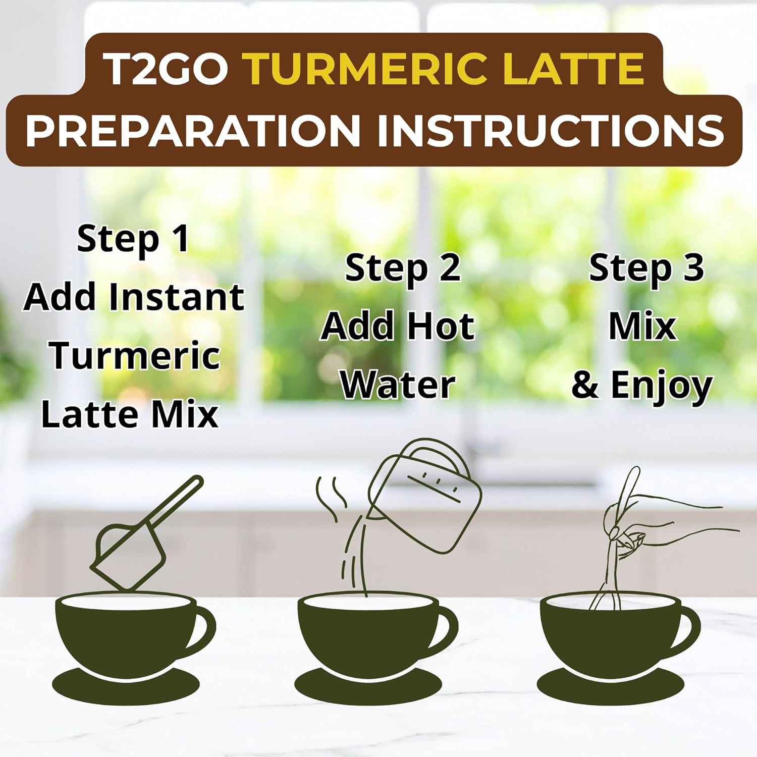 Turmeric Golden Milk Superfood Latte Mix, Natural Spices Blend with Ginger, Cardamom and Black Pepper, Anti-Inflammatory Support - Image 5