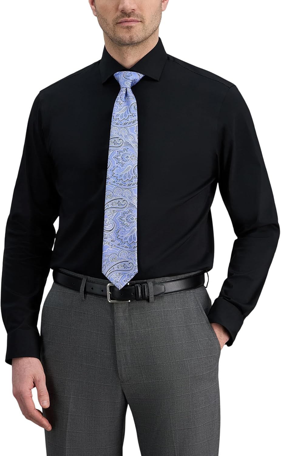 Haggar Men's Mens Wrinkle Free Classic Fit Dress Shirts