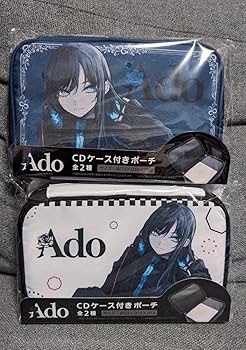 Amazon.co.jp: Ado CDケース付きポーチ ブルー＆ホワイト 2種セット