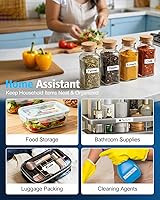 Vista 4 de 5 cintas de plástico 91331 de repuesto para Dymo Letratag de repuesto de 0.472 in x 13.1 ft (1/2 x 13) para DYMO LetraTag 200B LT-100H LT-100T Plus