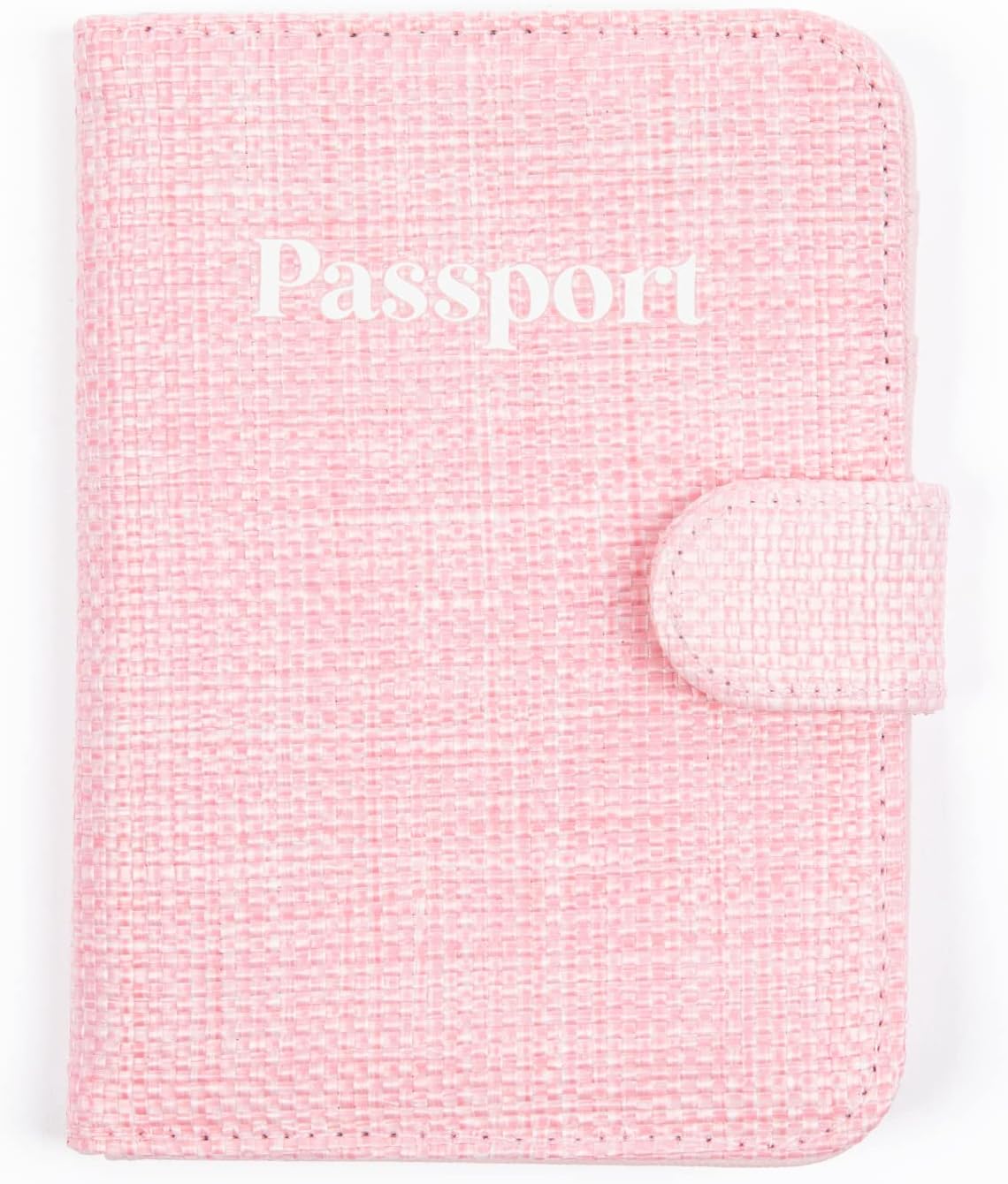 MIAMICA Trendy Designer Pink Rattan Passport ID Case Cover