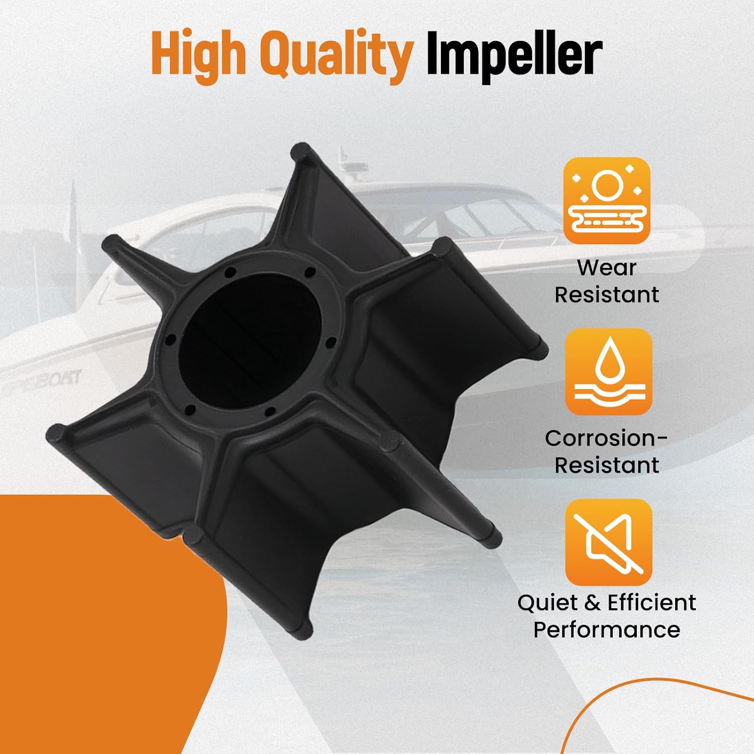 maXpeedingrods Water Pump Impeller Repair Kit for Yamaha Outboard 2-Str 60 70 75 80 85 90 HP Replacement 692-W0078-00-00 692-W0078-01-00