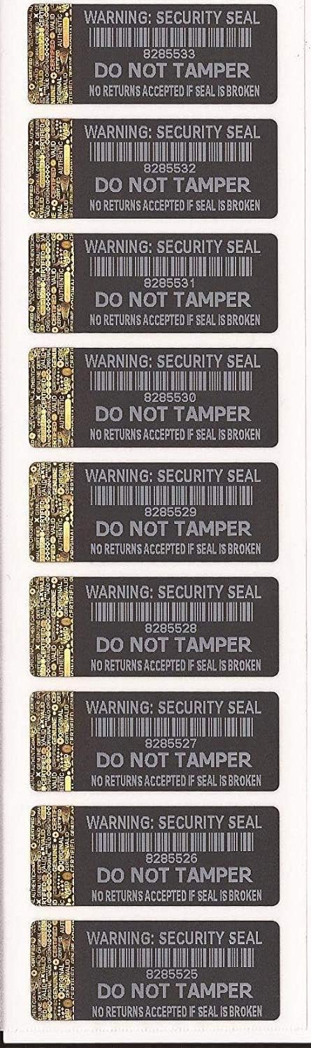 Warning Security Seal Black Tamper Evident Security Ghana