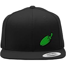 Speedy Pros Snapback Flat Bill Left Side Panel Jalapeno A Embroidery Hats for Men & Women
