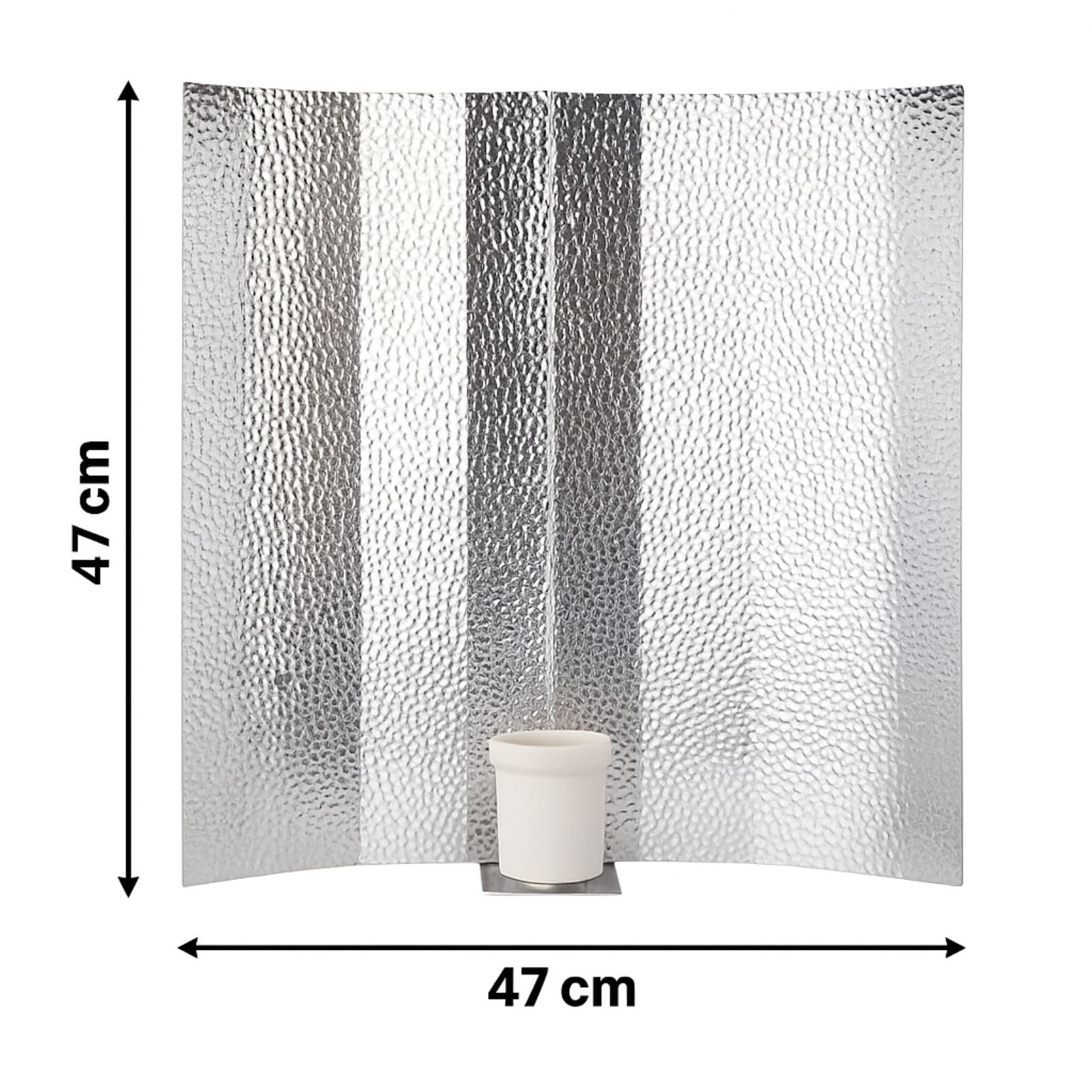 Weedness Grow Reflektor Lampe 47x47 cm mit E40 Fassung für NDL & MHL Leuchtmittel - Pflanzenlampe Box Indoor Natriumdampflampe 400w 600w 250w