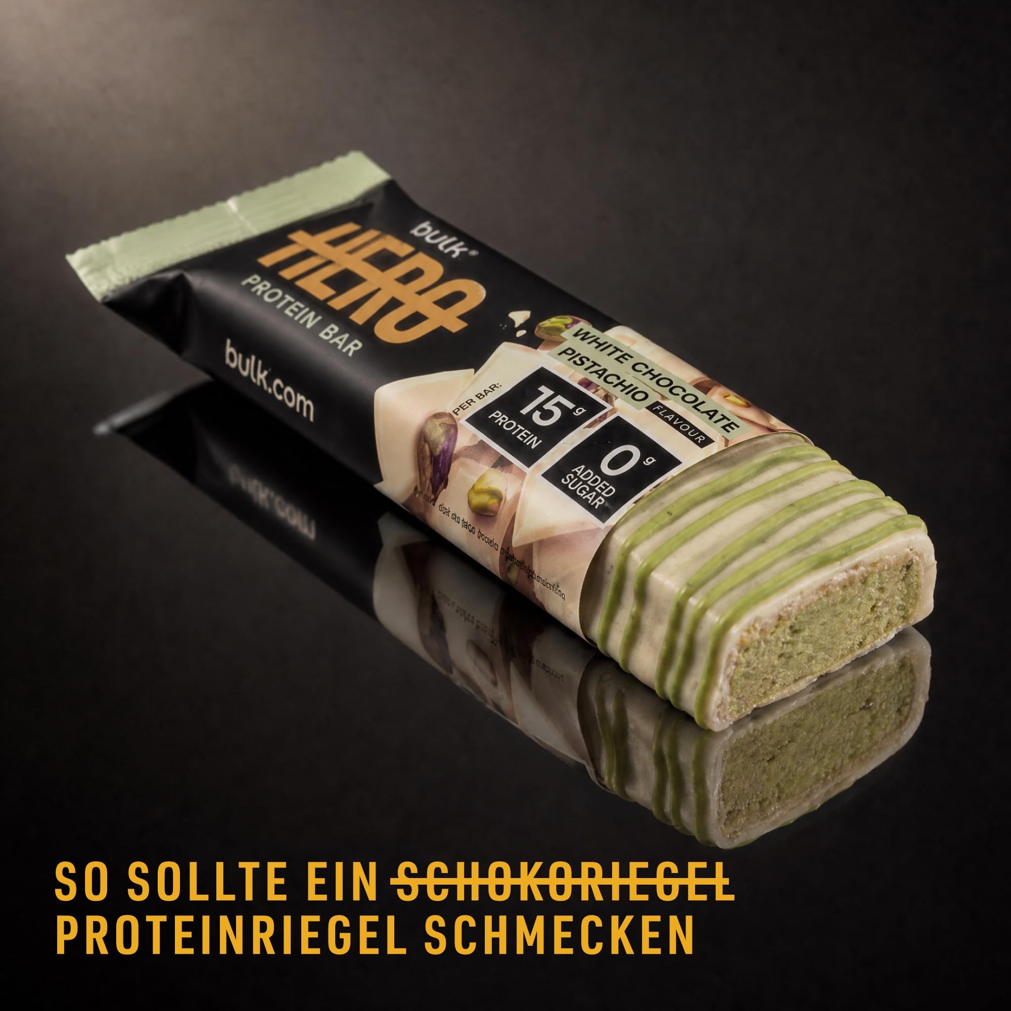 Hero Protein Bar, Weiße Schokolade Pistazie, 12 Riegel