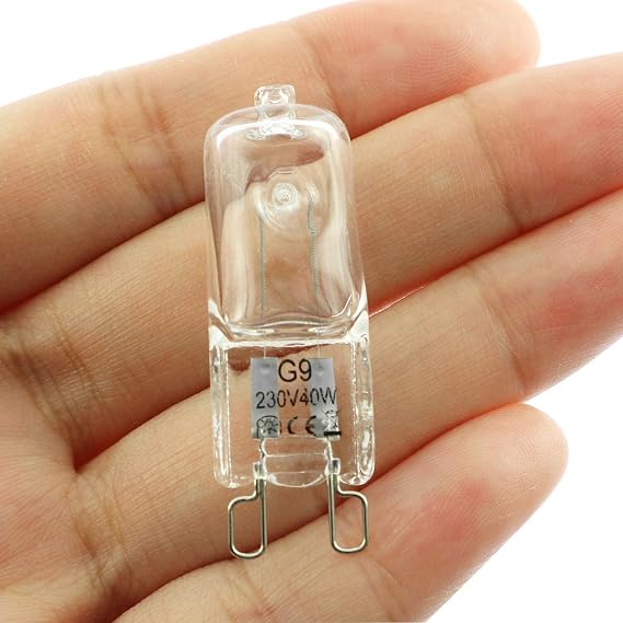 Halogen Bulb 10PCS G9 T4 230V 40W Bi-Pin Base Warm White Halogen Light Bulbs