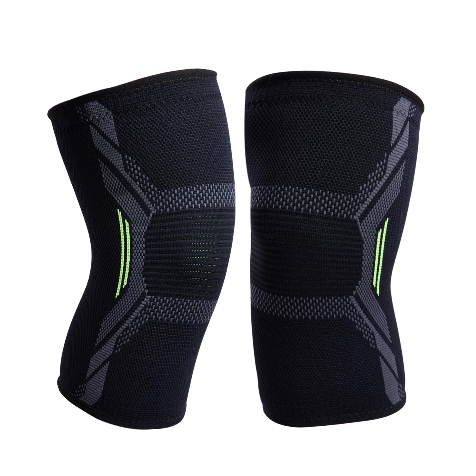 2 Pack Knee Brace for Women Men, Large Knee Compression Sleeve for Knee Pain, Knee Support Wraps for Working Out,Running, Tennis,and Cycling