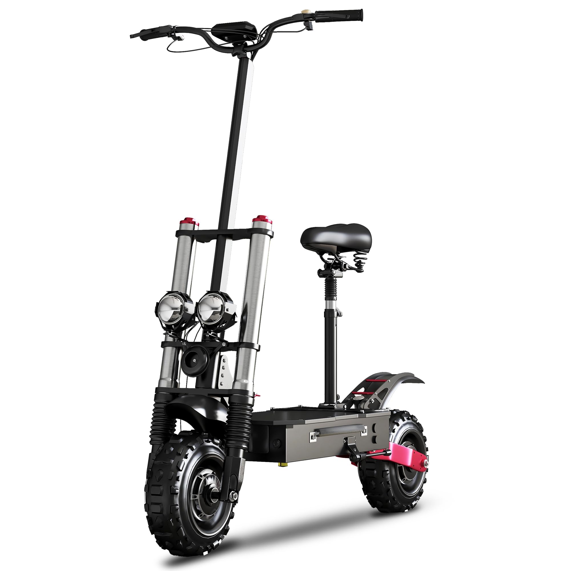 X60 Heavy Duty Electric Scooter 50 MPH Max Speed 50 Miles Long Range 11 Inch Off-Road Tire Dual