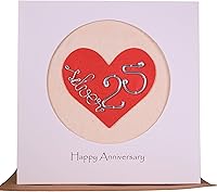 Vista 6 de Camellia Bees Tarjeta de aniversario de boda para ella él, tarjeta de aniversario hecha a mano para esposa, marido, pareja (60º)