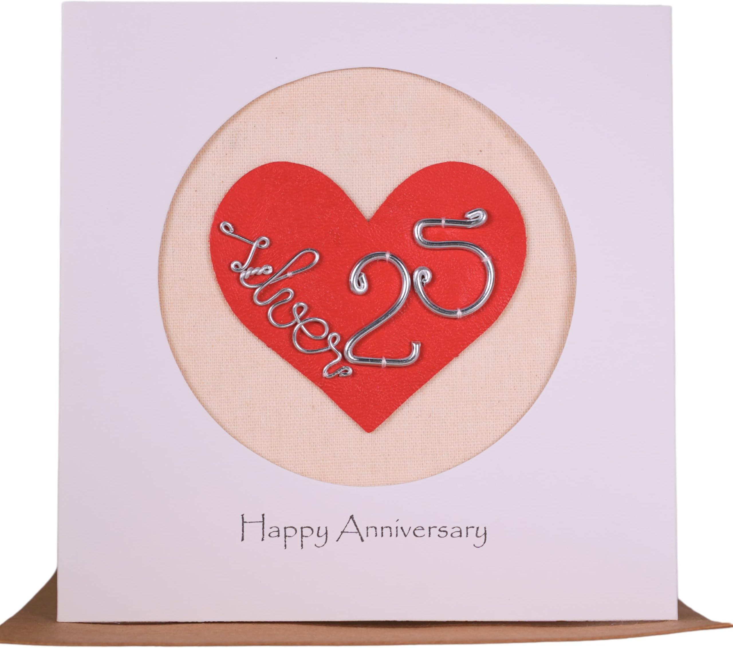 25th anniversary card wedding anniversary card for wife husband couple
