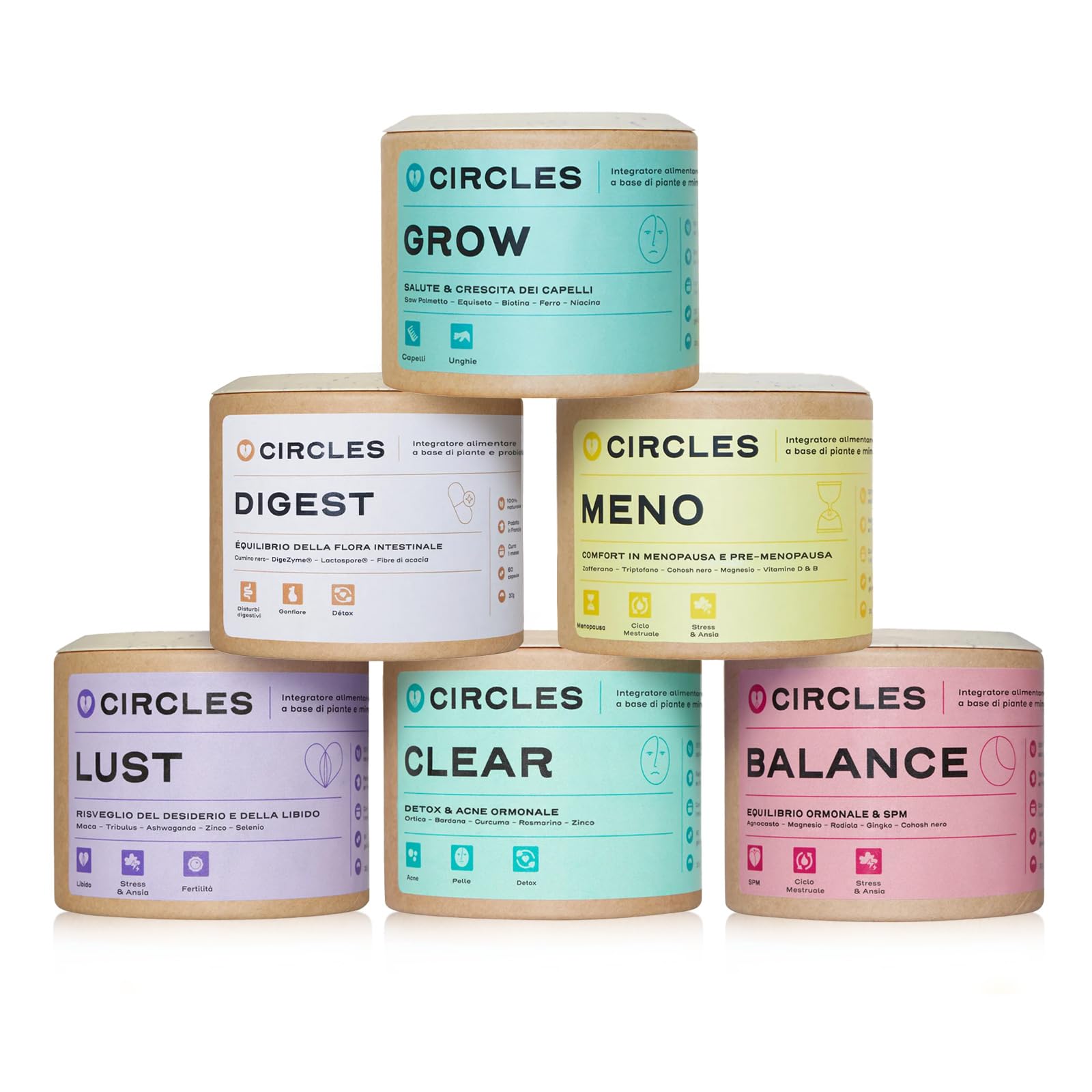 Circles CLEANSE Struccante e Detergente Viso Balsamo in Olio, Pelle Grassa e a Tendenza Acneica, Rimuove Trucco SPF e Impurita, Non Comedogeno, Vegano 100 ml Made in France
